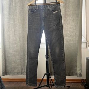 Levi’s 512 ‘Slim Taper’ Men’s 32x32 Gray ‘Premium’ Jean Skinny Soft Lightly Worn